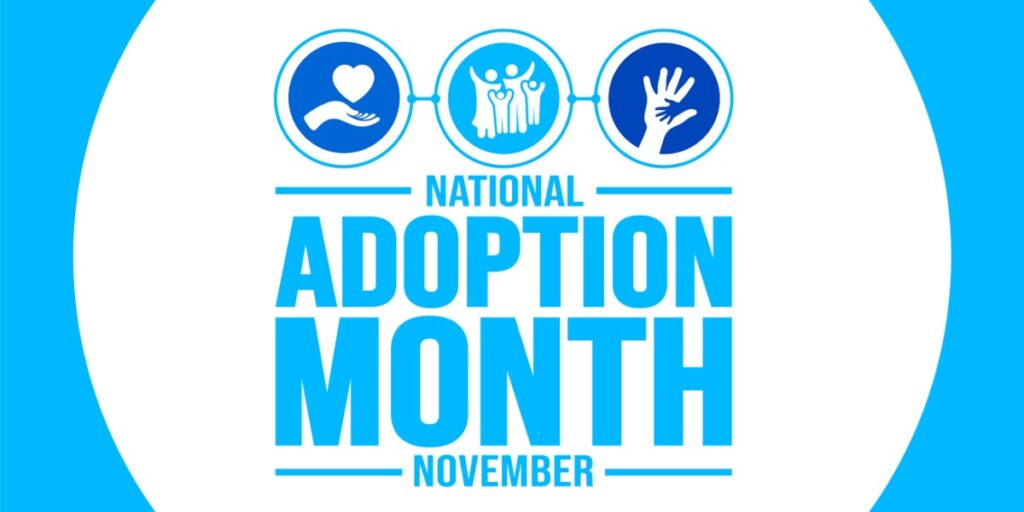 national adoption month banner