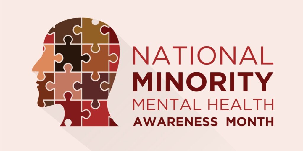 minority mental health awareness month banner