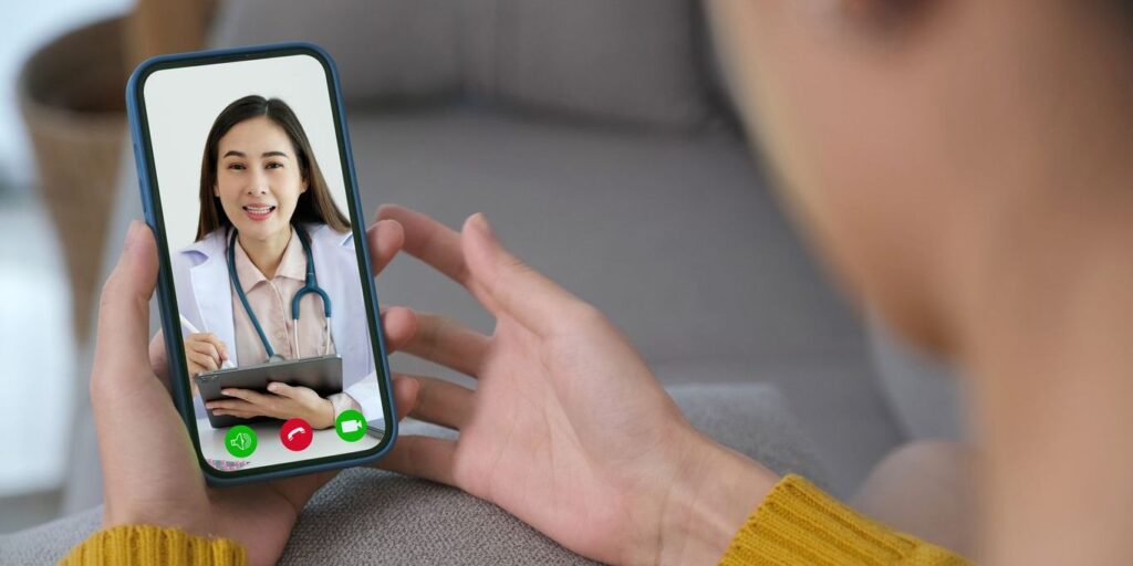 therapy on a phone