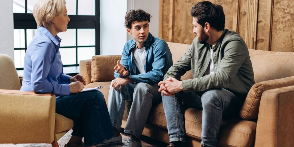 parenting teen by seeing a therapist