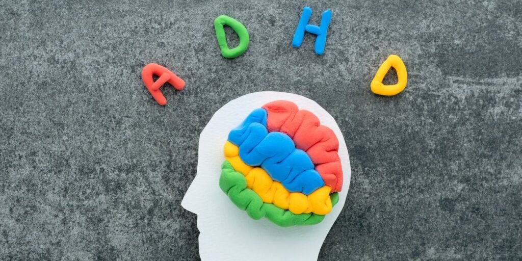 adhd on a brain to demonstrate it in adults
