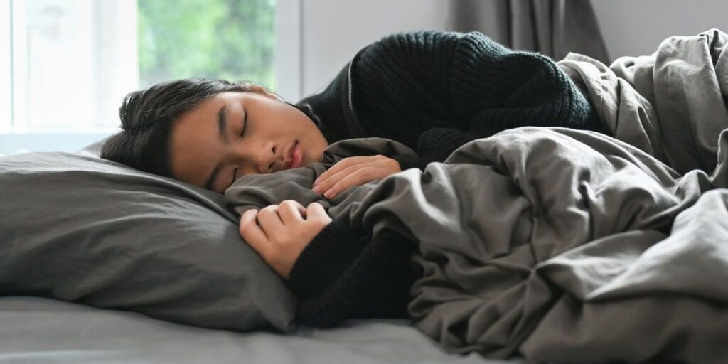 teen with sleep problems