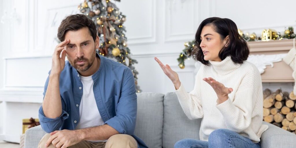 husband and wife arguing
